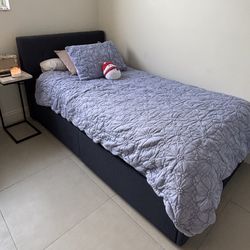Twin Bed With Storage - Like New $225