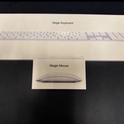 Apple Magic Keyboard & Magic Mouse Brand New In Box (sealed)