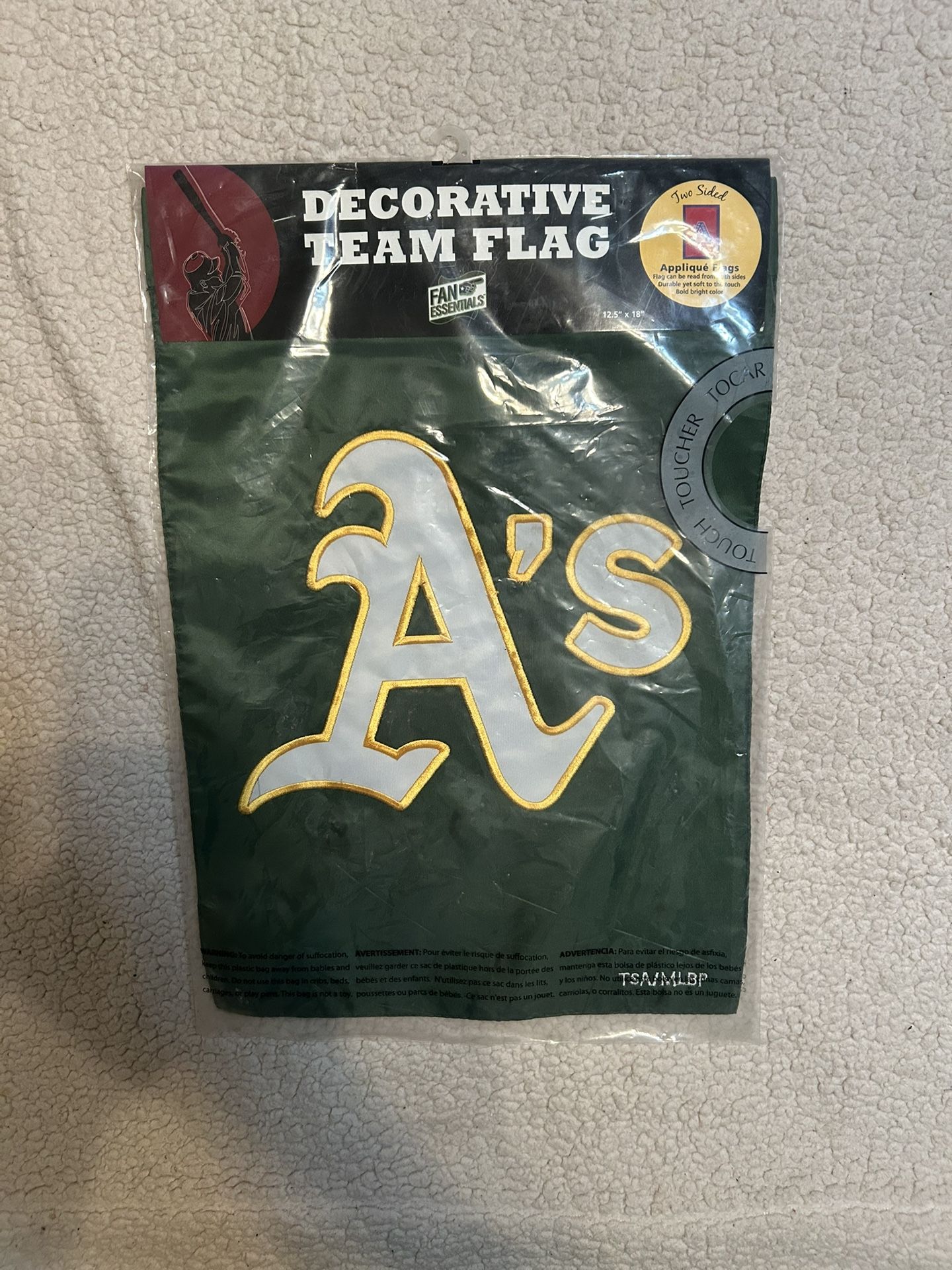 Oakland Athletics A's Premium Garden Flag Banner, Double Sided, Applique...