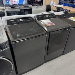Samsung Top Load Washer And Dryer Set Brand New, 1 Year Manufacturers Warranty
