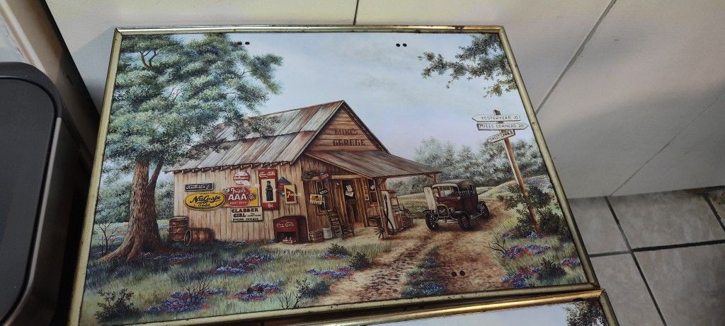 Vintage 1970's Coca Cola TV Trays.