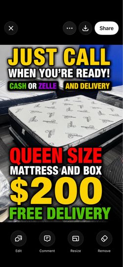 Huge sale for Mattress And Box brand  new Twin size #mattress and box 150.$ full 190$ Queen 200$ king 290$. free delivery free set up 708….289…7715… c