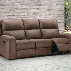 NEW Abbyson Bryce Reclining Sofa (Costco) – Unused