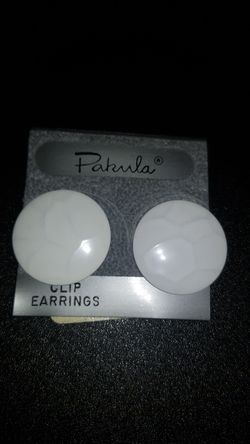 Nice white earrings
