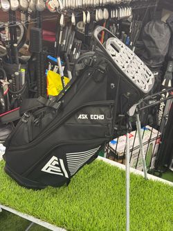 ASK ECHO Soundless 14-Way Hybrid Golf Stand Bag | Anti-Rattle System | Black | MINT!!! Like new!!!