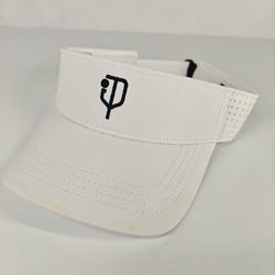 Courtside Performance Visor from J. Pritchard, featuring a perforated design and embroidered