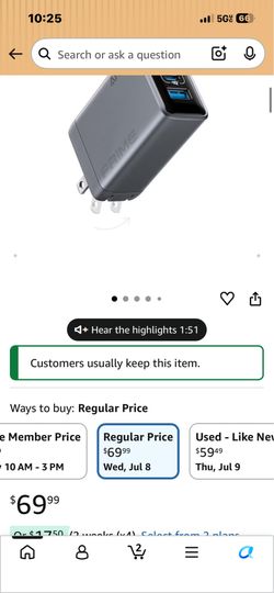 No box just the charging box anker 100w