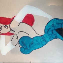 Jessica Rabbit Alcohol Ink Painting