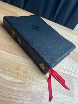 Schuyler Personal Size Canterbury KJV, Black Goatskin Bible