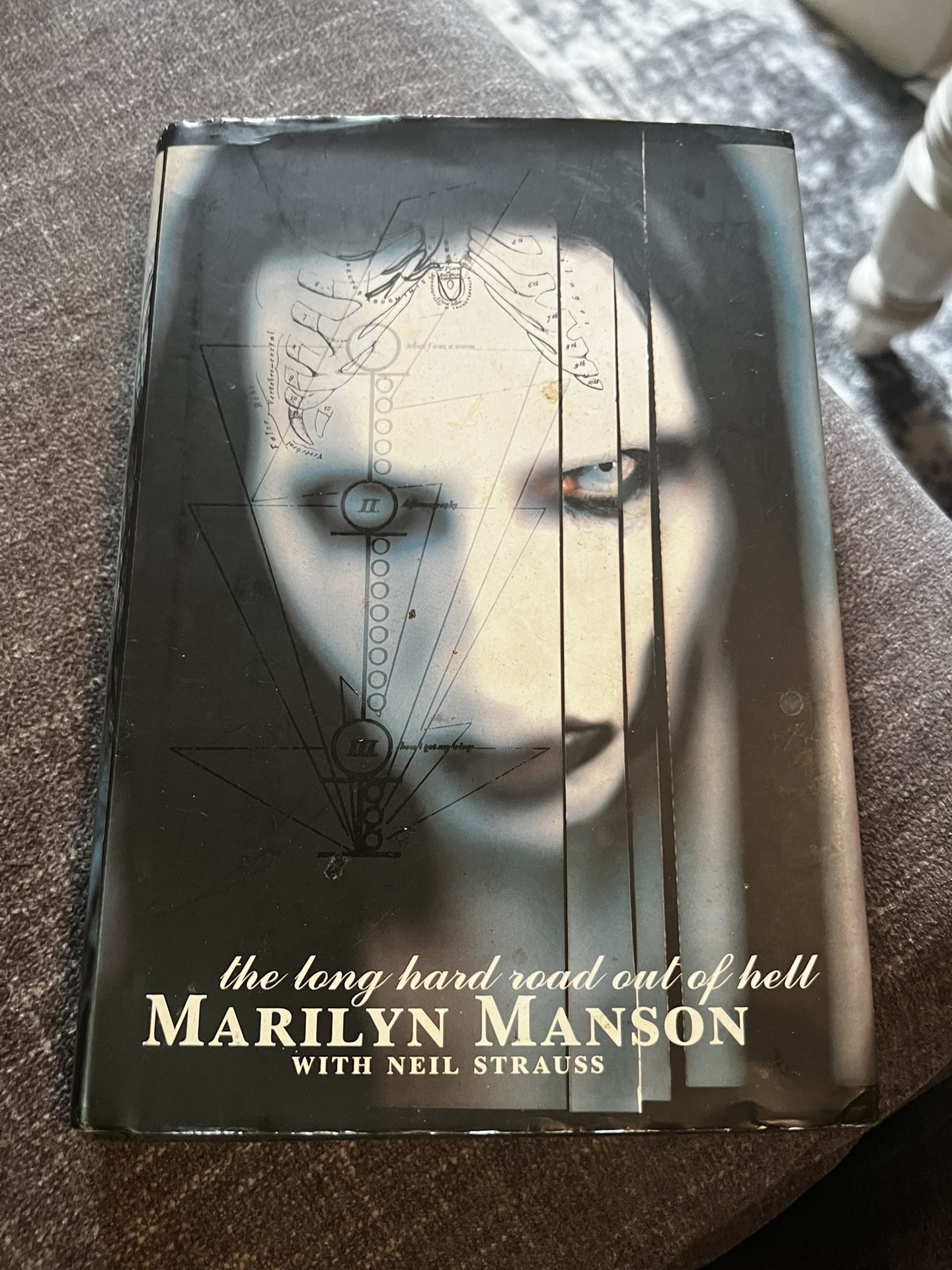 EUC Hardcover Book THE LONG HARD ROAD OUT OF HELL By Marilyn Manson With Neil Strauss