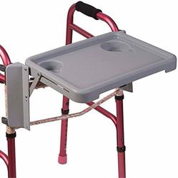 New DMI Foldable Universal(Walker&Rollator)tray W/2cup Holders(retail$45)