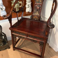 Chinese Horseshoe Chairs - Pair