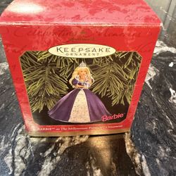 Barbie 1999 Hallmark Keepsake Ornament The Millennium Princess Vintage