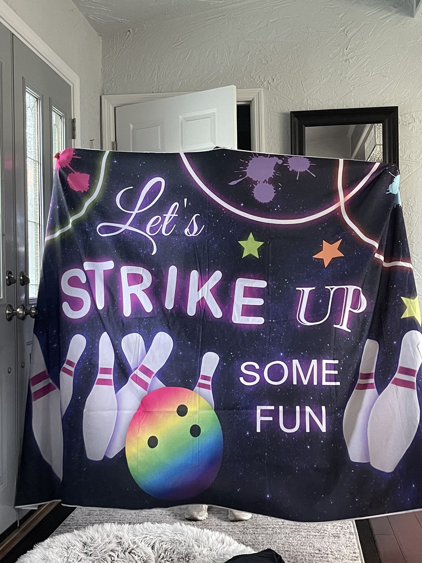 New Bowing Party Backdrop