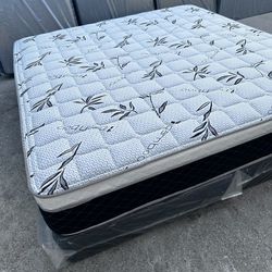 🟦king Size Mattress Pillow Top 12" Thick