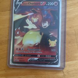 Lance's Charizard V SWSH133 Celebrations 25th Anniversary Black Star Promo Mint