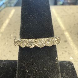 14KT White Gold Eternity Band 33815-1 
