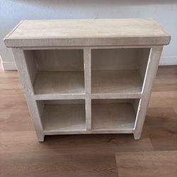Bookcase Cube Storage Cubby Distressed Antique White