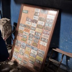 License Plate Collection 1953 to 1955