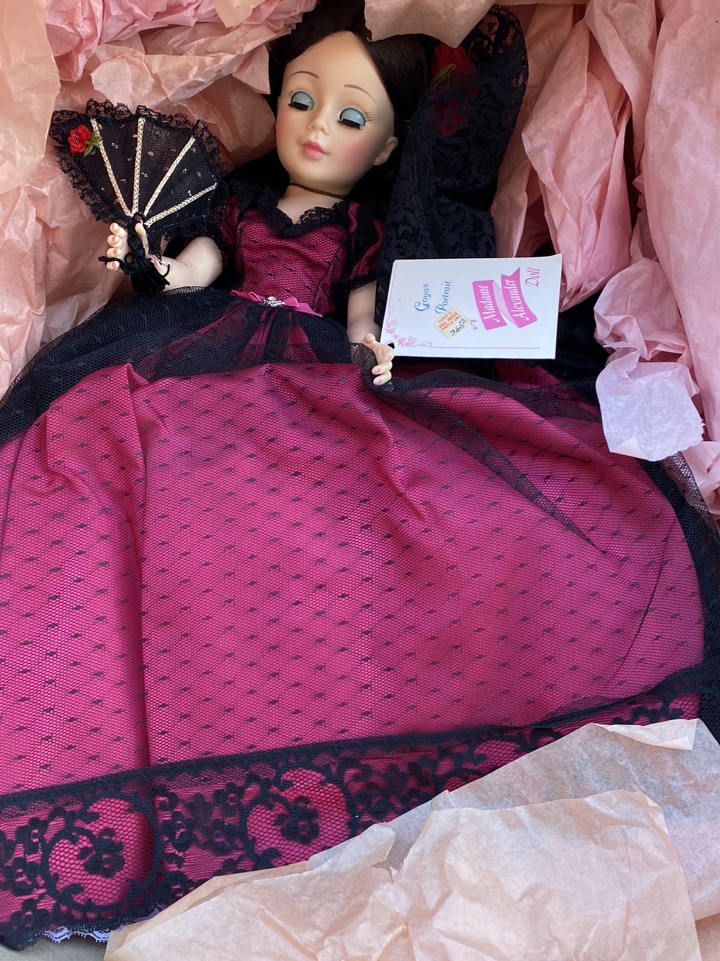 Madame Alexander Goya Doll, Large , Vintage New In Box