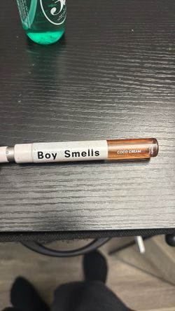 Boy Smells Cocoa Cream