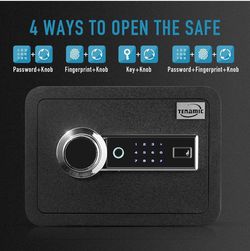 Tenamic Biometric Fingerprint Safe Box 0.85 Cubic Feet