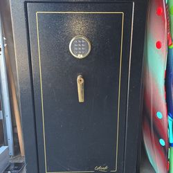 Liberty Safe sitting in storage