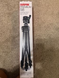 Sunpak Premium 58 Aluminum Tripod New in Box)