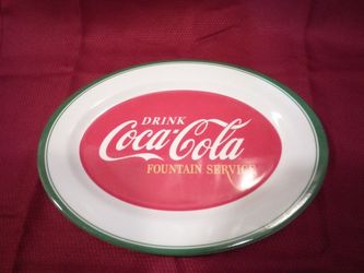 Coca-Cola Oval Plastic Serving Dish