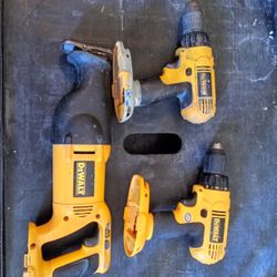 18v DeWalt Sawzall & Two Drills 