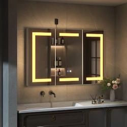 LED Bathroom Wall Mirror Cabinet