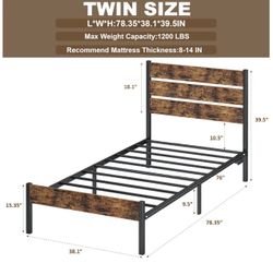 Twin bed frame
