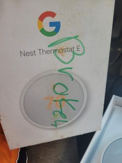 Google, T4000ES, Nest Thermostat E, Smart Thermostat, White (Renewed) &KYER