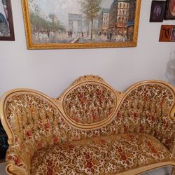Antique Sofa W Or Wo 2 Chaises