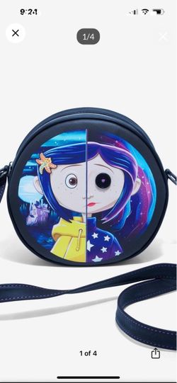 Loungefly CORALINE split Face 8” Crossbody Purse (Price Is Firm)