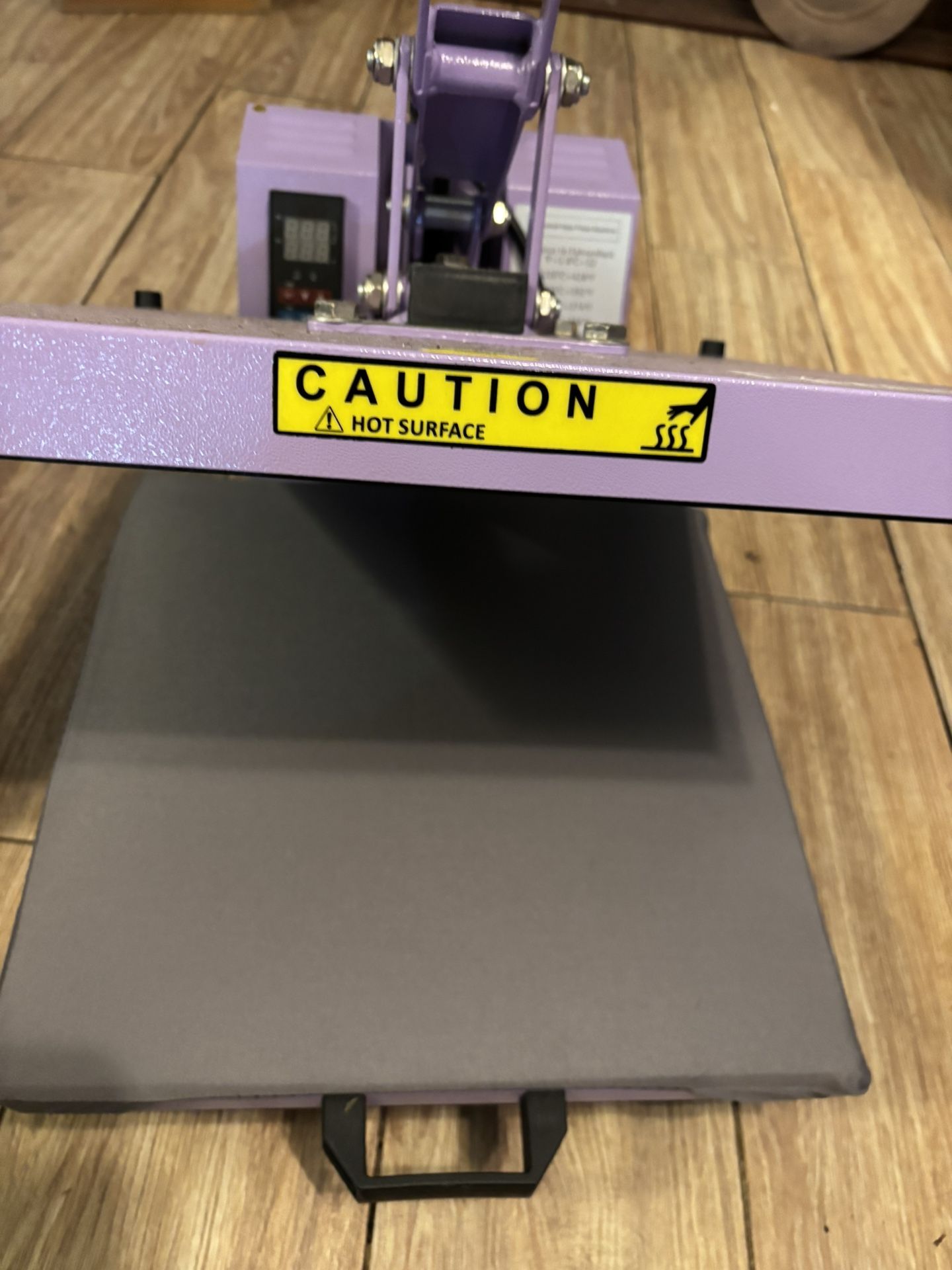 Heat Press, 2 Binders Of Ready To Press Prints, And A Box Of Blank T-shirts