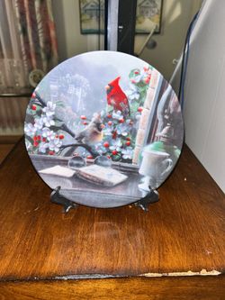 1993 Bradford Exchange "The Library: Cardinals" collector plate