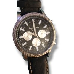 Michael Kors Men's Gage Chronograph Watch - MK8362 - Black Leather