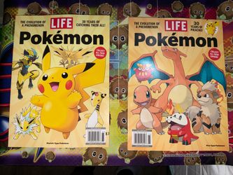 Pokemon Life Magazine 2 Of 4 Covers Charizard Pikachu