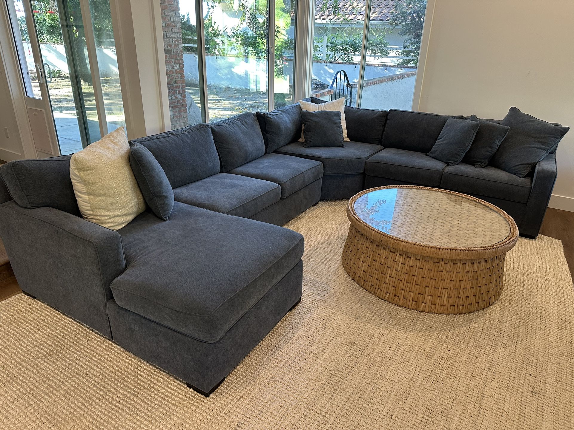 Radley 5-Piece Fabric Chaise Sectional Sofa