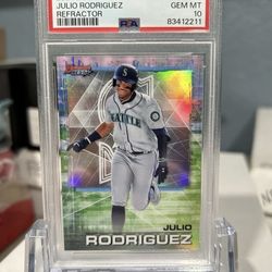 Julio Rodriguez 2021 refractor PSA 10