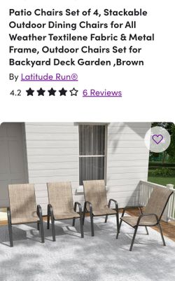 Set of 4 outdoor chairs
