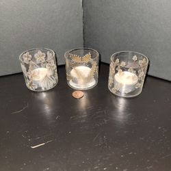 3 Tealight Candle Holders