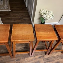 Bar Stools - Solid Wood