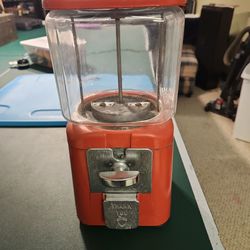 Vintage Oak Acorn Glass Globe Candy vending machine