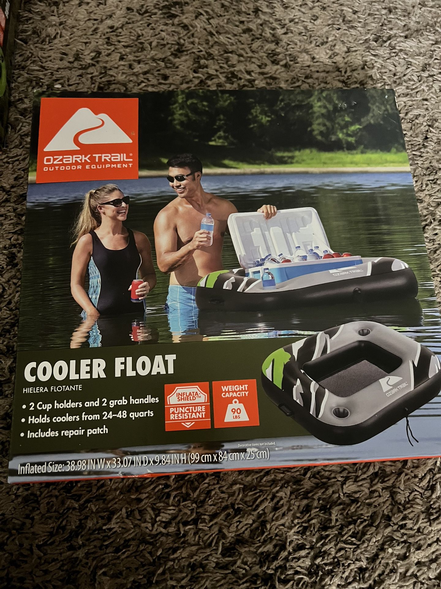 River Tube And Cooler Float New