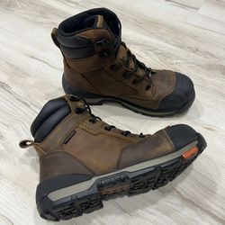 Brunt Perkins Boots Comp Toe Mens Sz 10 Brown Leather Work Shoes ASTM F2413-18