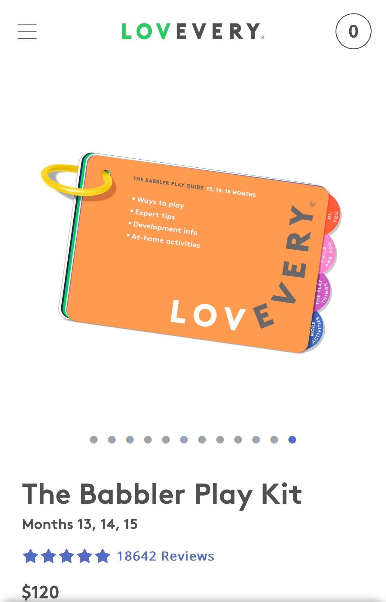 Lovevery Babbler Play Kit (13.14,15 Months) for Sale in Skyforest