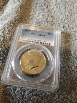1967 Kennedy Half Dollar PCGS MS64