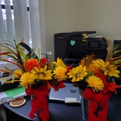 Fall Flower Arrangements Set Of 2